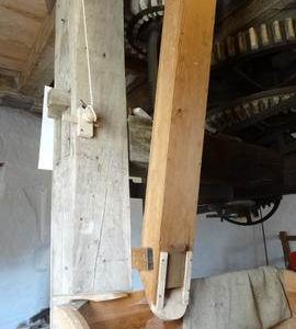 Hursting, spout and meal ark, tower mill, Stock