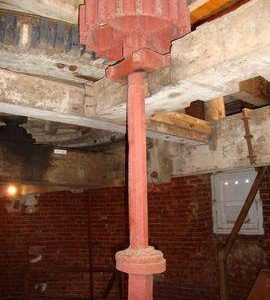 Stone nut and quant, Lowe's Mill, Thaxted