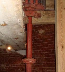 Stone nut and quant, Lowe's Mill, Thaxted