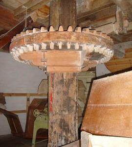 Upright shaft and crownwheel, tower mill, Thelnetham