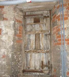 Spout floor: loading door, tower mill, Ullesthorpe