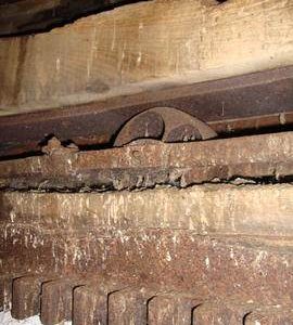 Curb, rack and roller, tower mill, Ullesthorpe