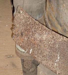 Detail of auxiliary upright shaft, tower mill, Ullesthorpe