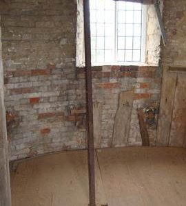 Iron section of auxiliary upright shaft, tower mill, Ullesthorpe