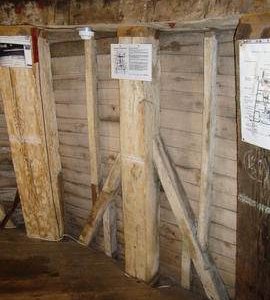 Dust floor framing, Upminster Windmill, Upminster