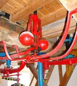 Governor and tentering gear, tower mill, Waltham