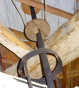 Dummy stone spindle, jack ring and governor belt drive, West Blatchington