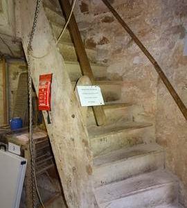 Staircase from ground to stone floor, Littleworth Mill, Wheatley