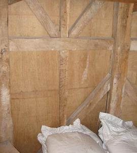 Detail of dust floor framing, Wicken Windmill, Wicken