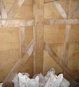 Dust floor framing, Wicken Windmill, Wicken