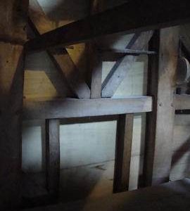 Dust floor framing, Wicken Windmill, Wicken