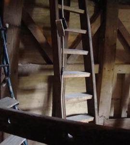 Detail of dust floor framing, Wicken Windmill, Wicken
