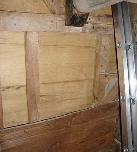 Detail of dust floor framing, Wicken Windmill, Wicken
