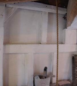 Detail of stone floor framing, Wicken Windmill, Wicken