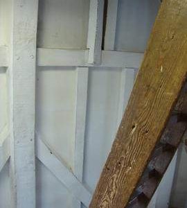 Detail of stone floor framing, Wicken Windmill, Wicken