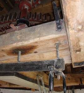 Great spur wheel, stone nut and tentering gear, Wicken Windmill, Wicken