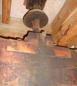Quant extension, belt drum and bridgetree, High Street Mill, Wicklewood