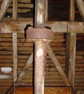 Coupling on quant, Cattell's smock mill, Willingham