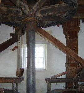 Crownwheel and upright shaft, Buttrum's Mill, Woodbridge