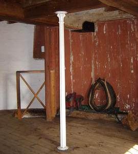Iron floor support column, Buttrum's Mill, Woodbridge