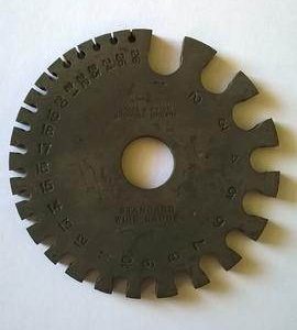 Standard wire gauge