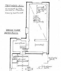 Testwood Mill, Testwood, plan of ground floor