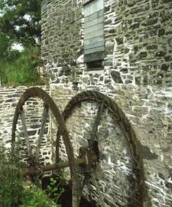 Wade Mill, Molland - waterwheel shrouds
