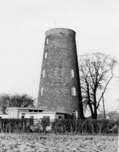 House conversion, rear, tower mill, Gazeley