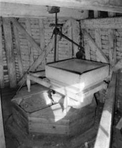 Millstone and governor remains, smock mill, Great Thurlow