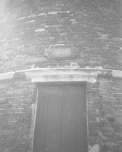 Mill door, Green's Mill, Sneinton, Nottingham