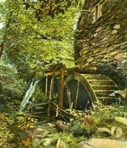 Pandy Mill, Bettws-y-coed, with waterwheel