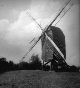 Post mill, Nutley, derelict