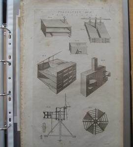 Illustration from an old Encyclopedia, labelled "Pneumatics"