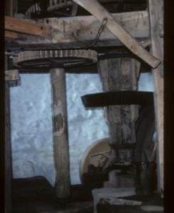 Interior of watermill