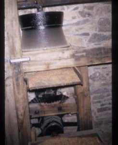 Interior view of watermill