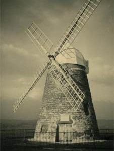 Halnaker Mill, Boxgrove, preserved, inside railings