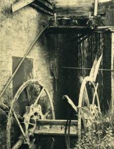 Remains of pentrough and wheel, Manor Mill, Poynings