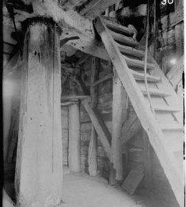 Interior of post mill, Bourn