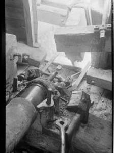 Rear bearing of windshaft, Pocklington's Mill, Heckington