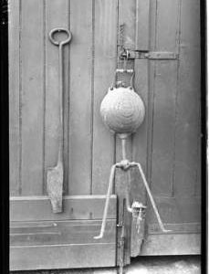 Lamp and implements, Algarkirk Woad Mill