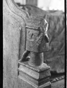 Thornham Church, pew end