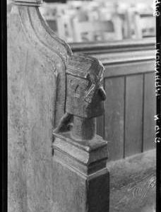 Thornham Church, pew end