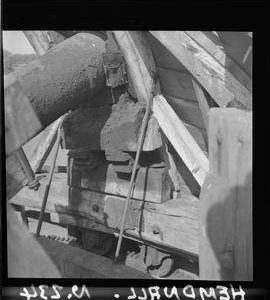Interior view, tower mill, Hempnall