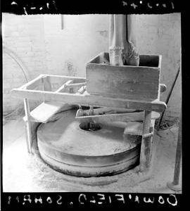 Interior view of millstones, Downfield Mill, Soham