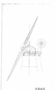 Section thro mill cap and sail