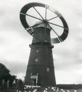 Ruffle's Mill, Haverhill, with chickens