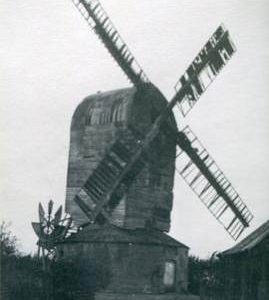 Post mill, Aythorpe Roding, in decline