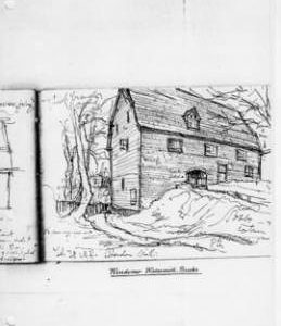 Exterior view of Wendon watermill, Bucks. Bk.20, No.29
