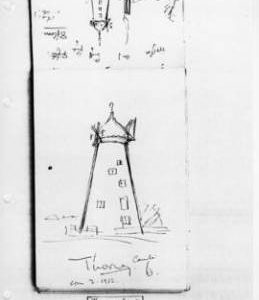 Rough sketch of Thorney, Cambs