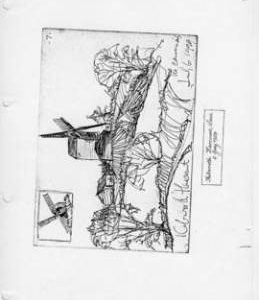 Kibworth Harcourt postmill in landscape. Bk 10, no.33